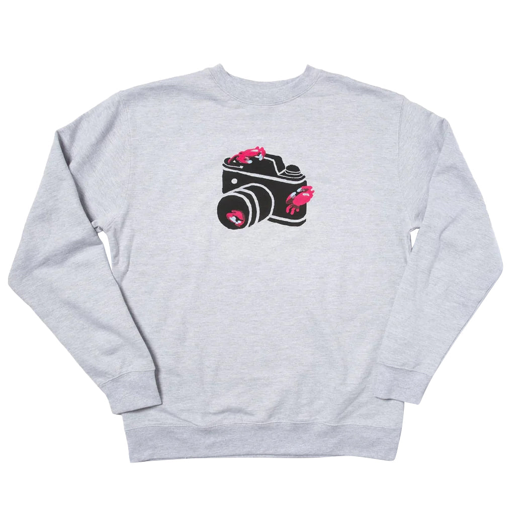 Camera Crabs Crewneck - Heather Grey - Town City