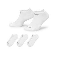 Everyday Plus Cushioned Training No - Show Socks (3 Pack) - White/Black - Town City
