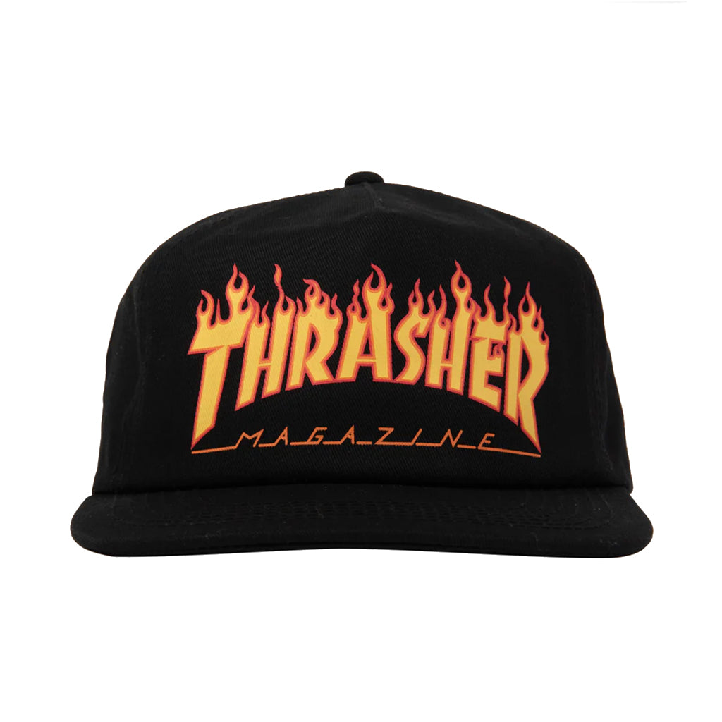 Flame Snapback - Black