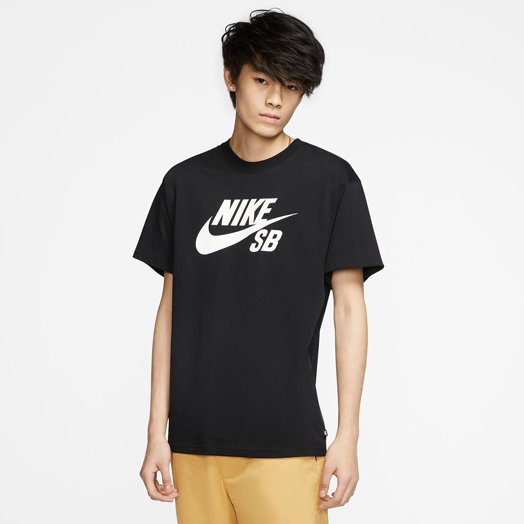 Logo Skate T-Shirt - Black/White - Town City