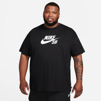 Logo Skate T-Shirt - Black/White - Town City