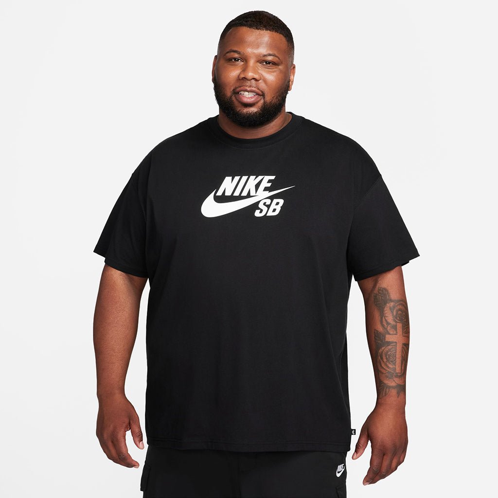 Logo Skate T-Shirt - Black/White - Town City