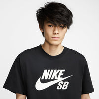Logo Skate T-Shirt - Black/White - Town City