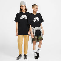 Logo Skate T-Shirt - Black/White - Town City