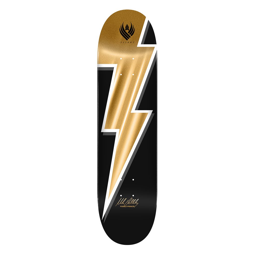 Mike Vallely Lighting Bolt Flight Deck Gold Foil - 8.75 - Town City