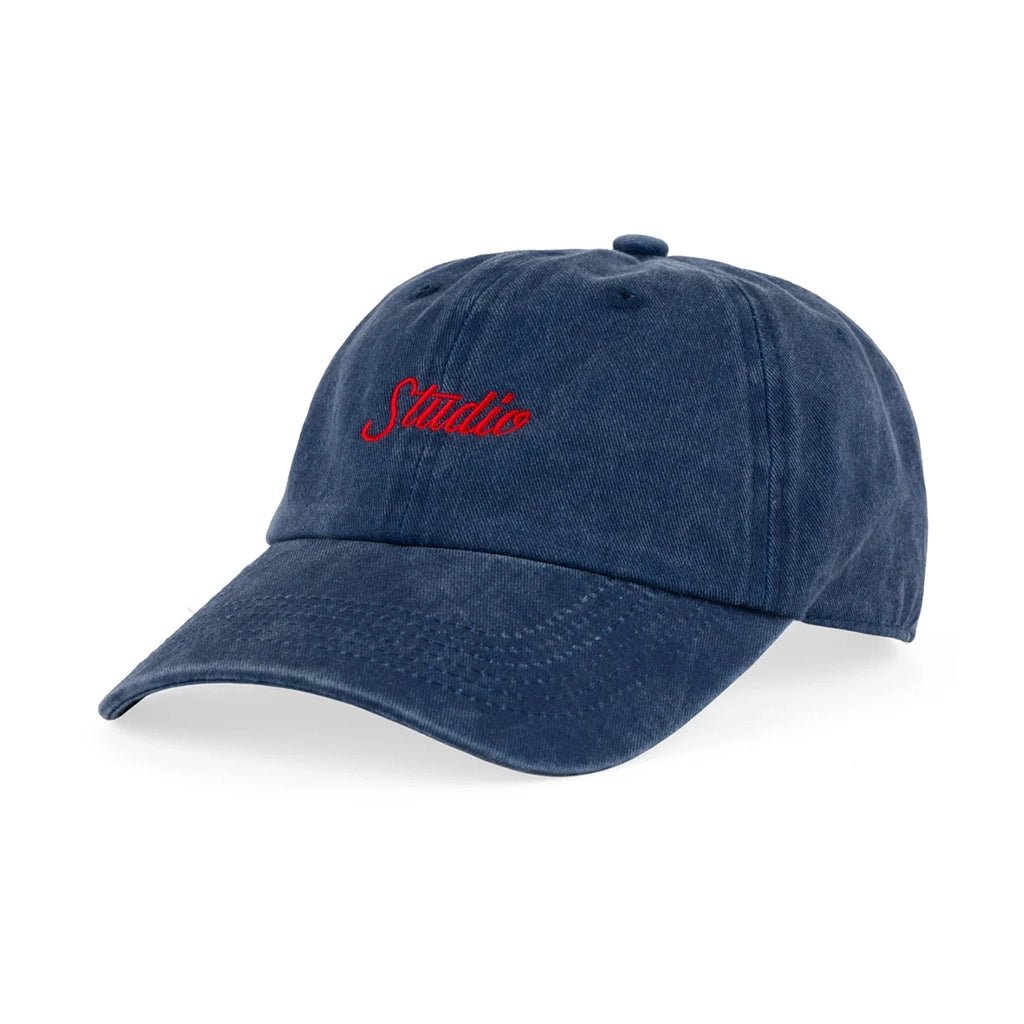Small Script Pigment Dyed 6 Panel - Navy - Town City