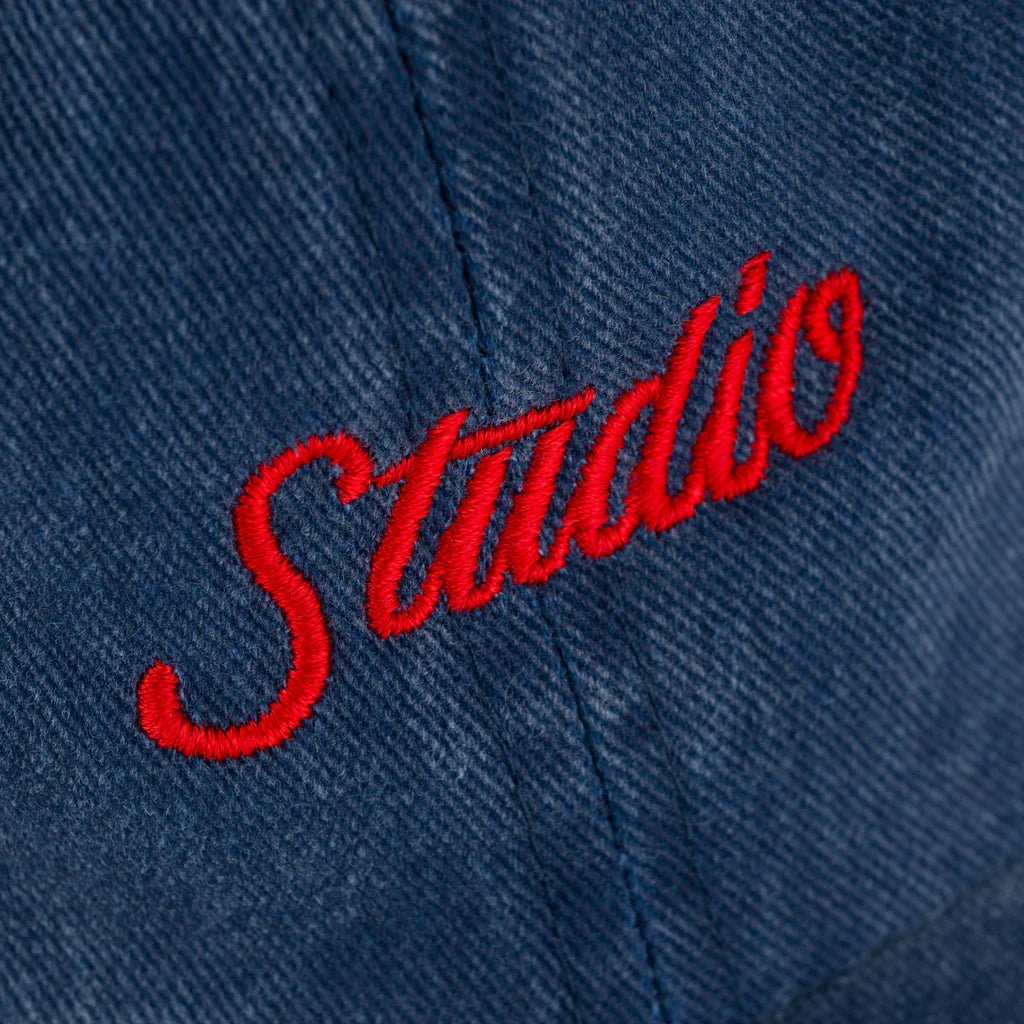 Small Script Pigment Dyed 6 Panel - Navy - Town City