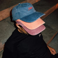 Small Script Pigment Dyed 6 Panel - Navy - Town City