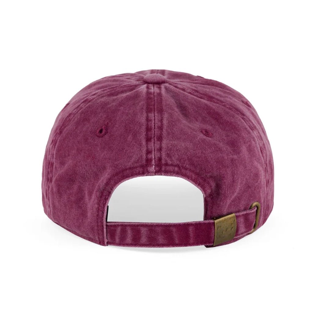 Small Script Pigment Dyed 6 Panel - Wine - Town City