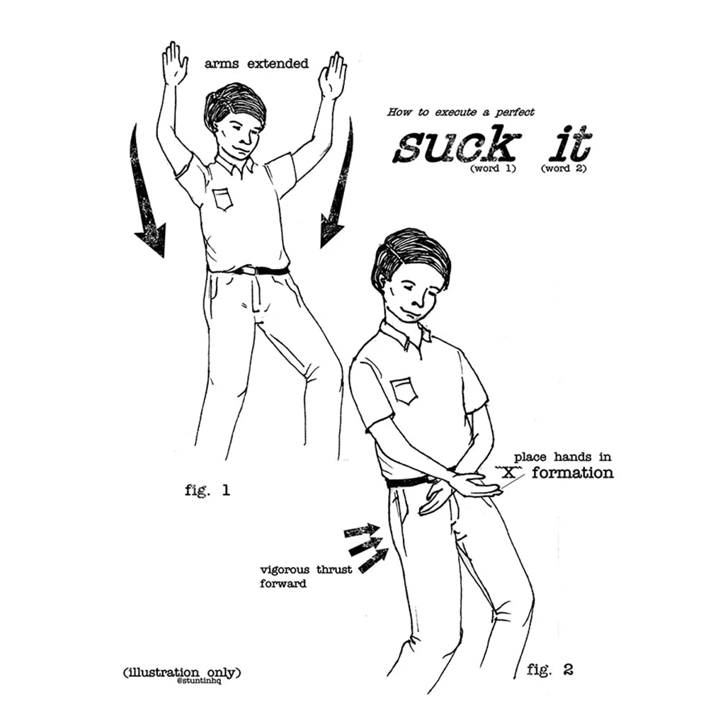 Suck it Instructional T-Shirt - Town City