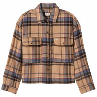 Bowery W L/S Flannel - Sesame/Flint Blue - Town City