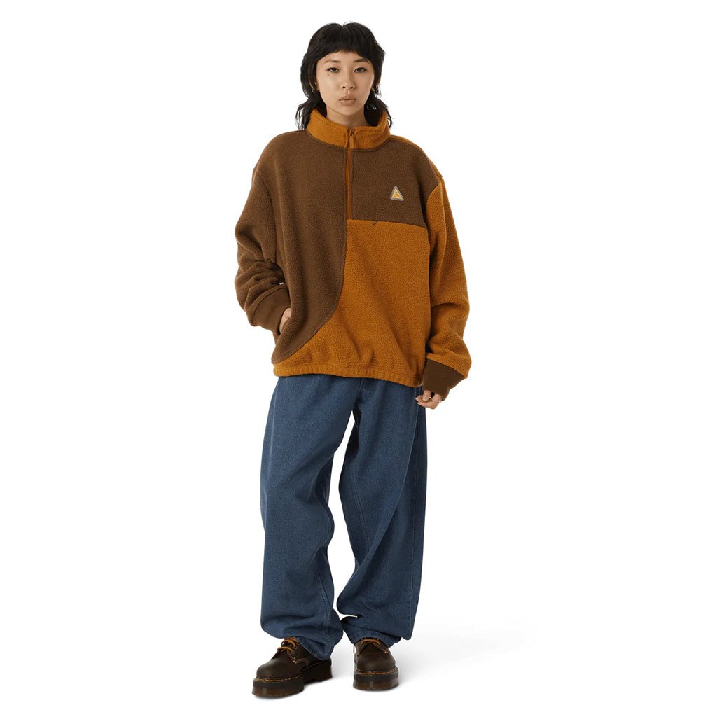 Expedition 1/4-Zip Pile Fleece - Coffee - Town City