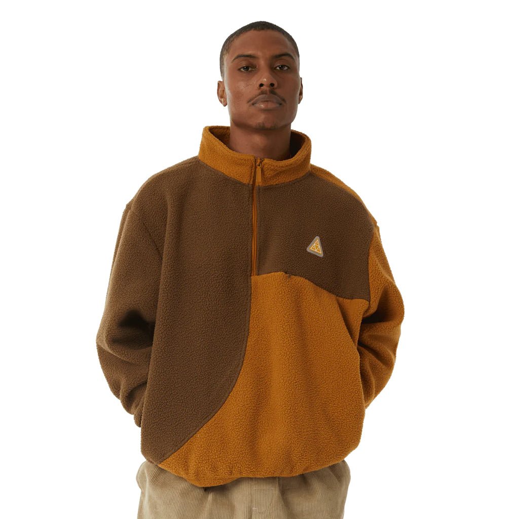 Expedition 1/4-Zip Pile Fleece - Coffee - Town City