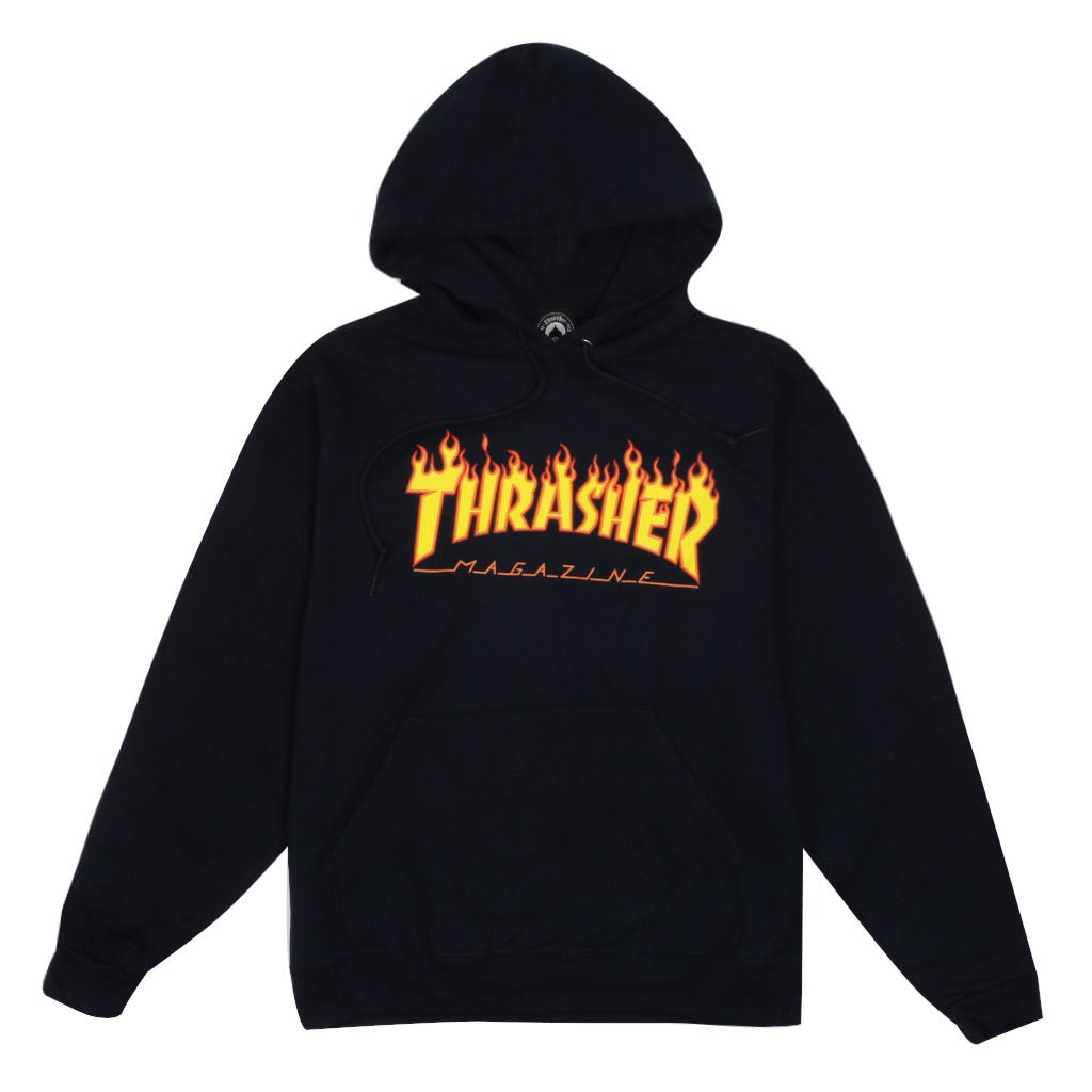 Flame Logo Hoodie - Black - Town City