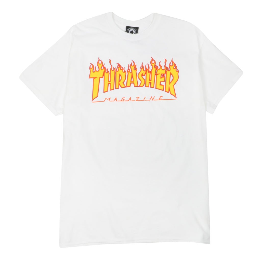 Flame Logo T-Shirt - White - Town City
