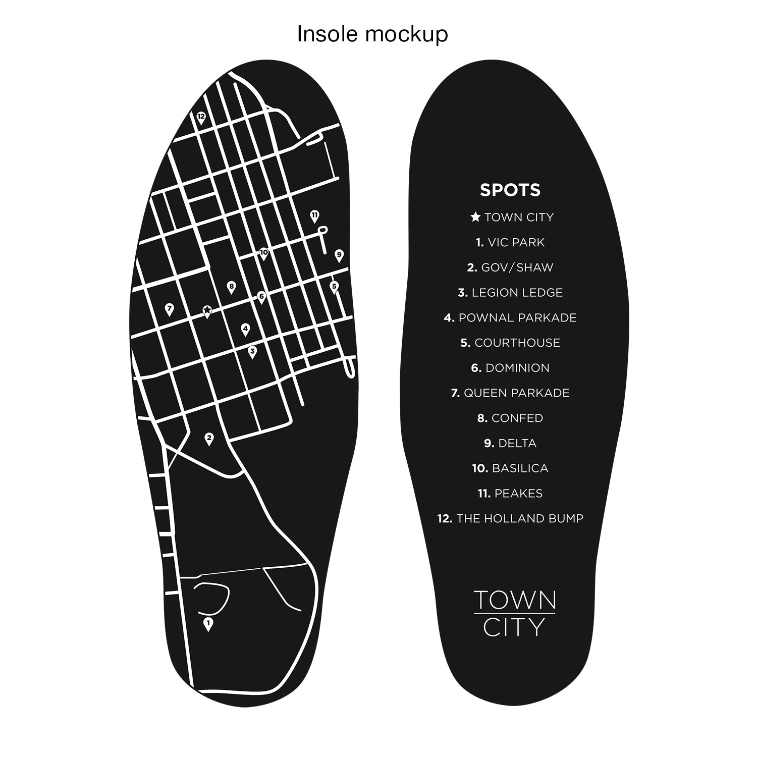 Harlem x Town City Spots - Black Suede - Town City