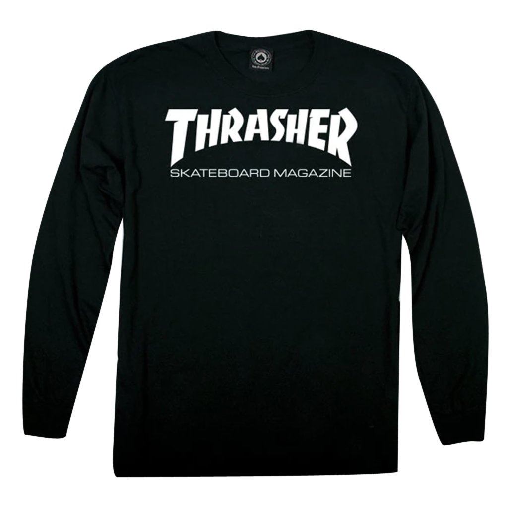 Skate Mag Long Sleeve - Black - Town City