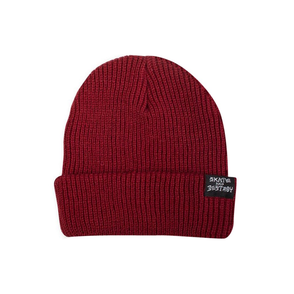 Skategoat / Skate and Destroy Beanie - Maroon - Town City