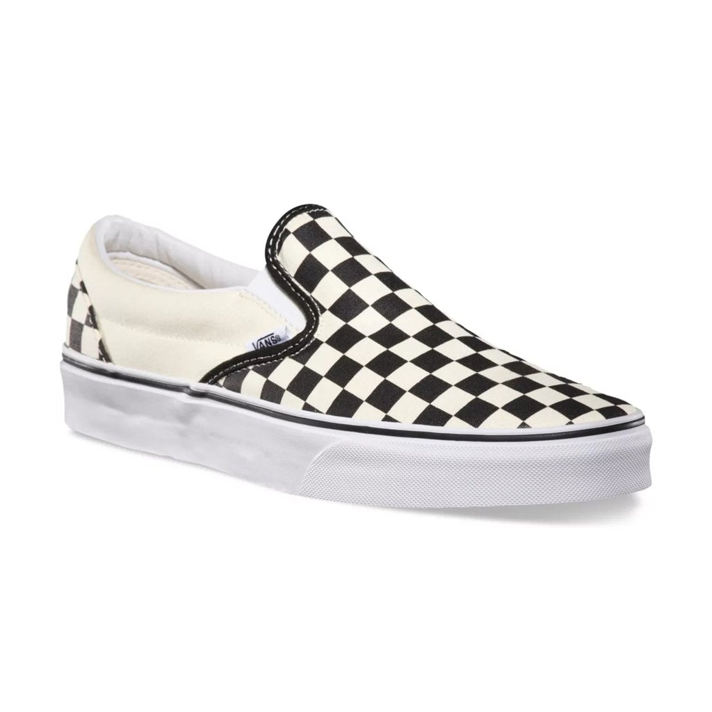 Slip-On - Black & White Checkerboard - Town City