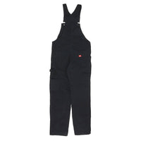 Womens Relaxed Fit Bib Overalls - Black