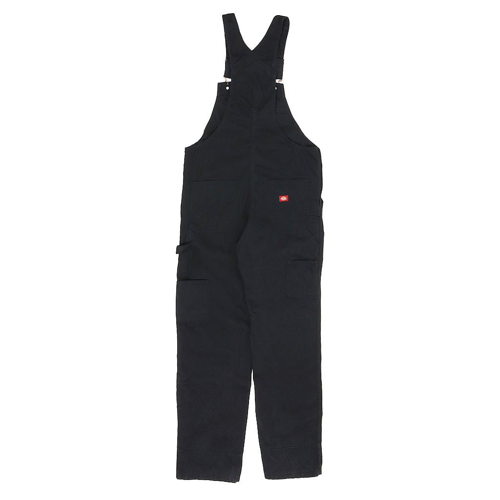 Womens Relaxed Fit Bib Overalls - Black