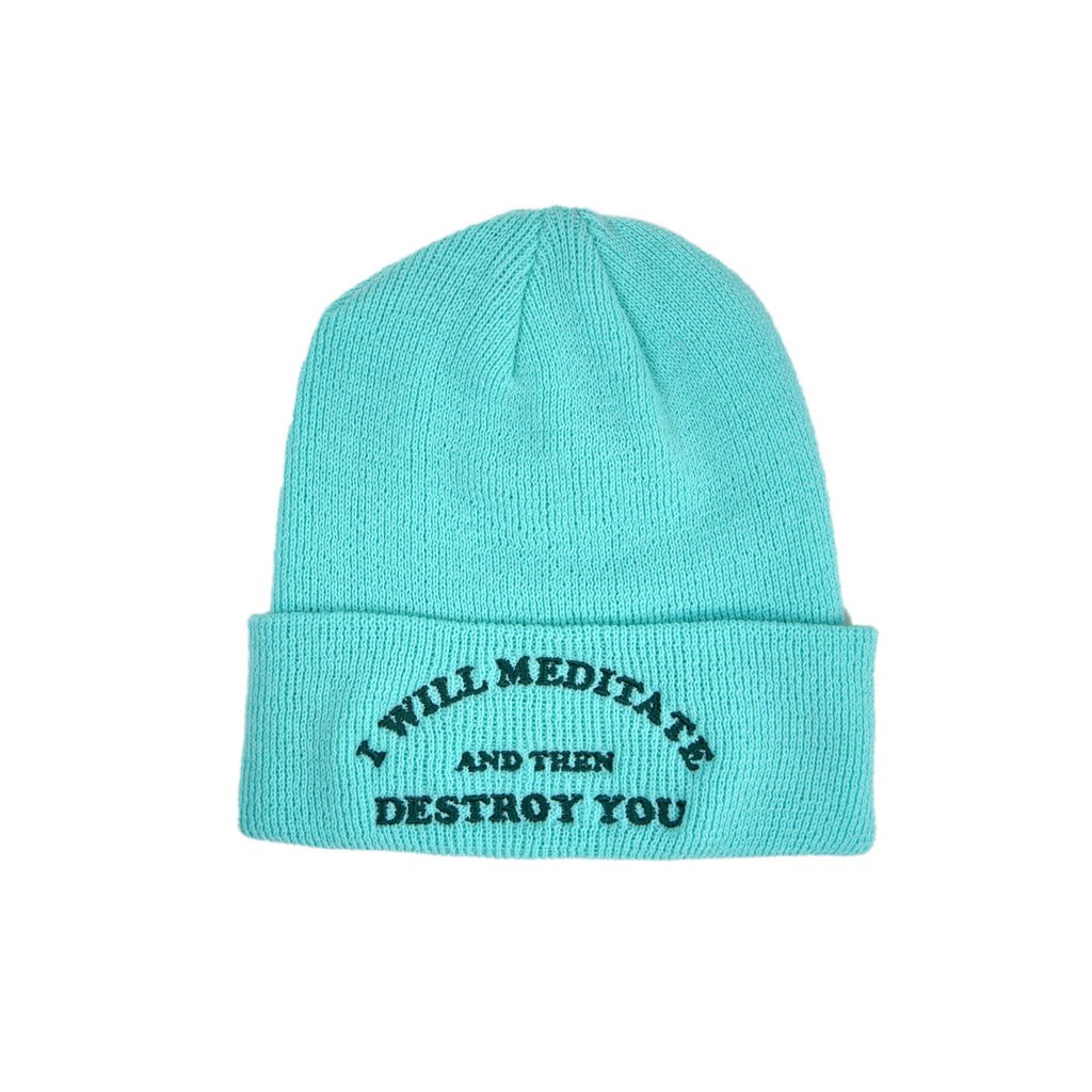 Yoga Flame Beanie -Aqua Blue