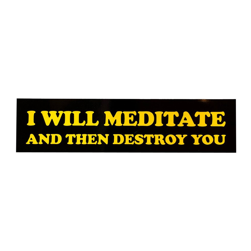 Stuntin Yoga Flame Bumper Sticker - Town City