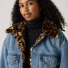 90's Fur Trucker Jacket in Dolly Day Medium Wash