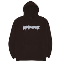 Reflective Drip Logo Hoodie - Black