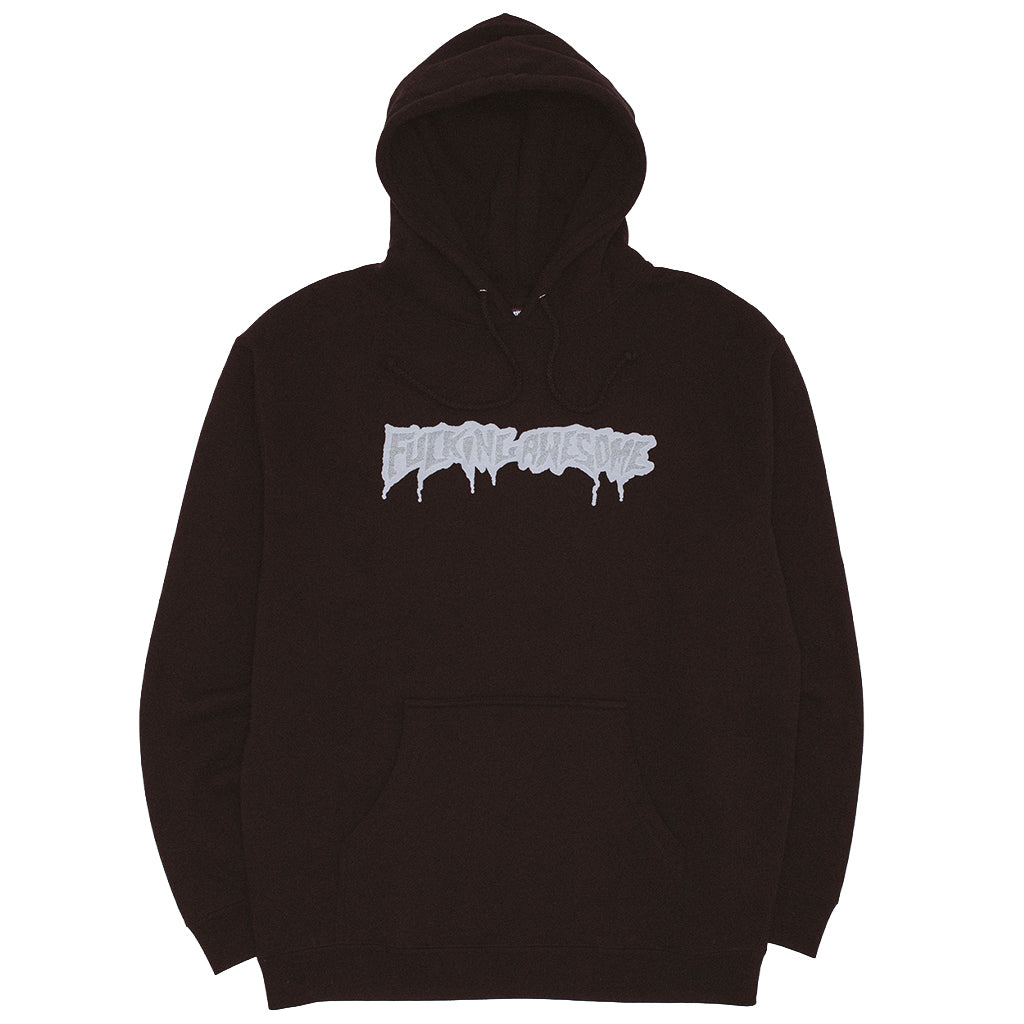 Reflective Drip Logo Hoodie - Black