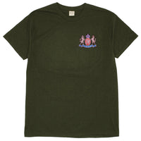 Printed Crest Tee - Forest Green