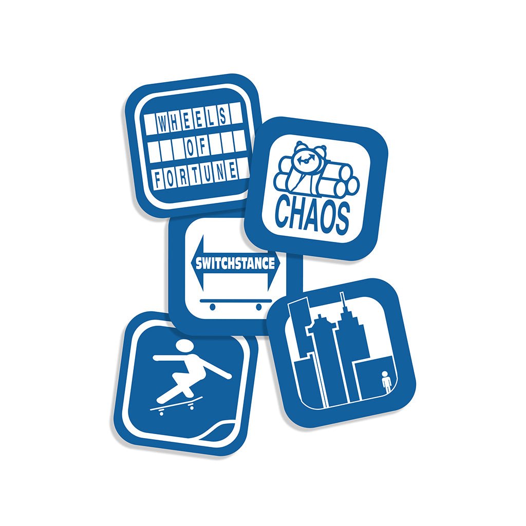 411 Video Magazine Icons Assorted 5 Pack Stickers - Town City