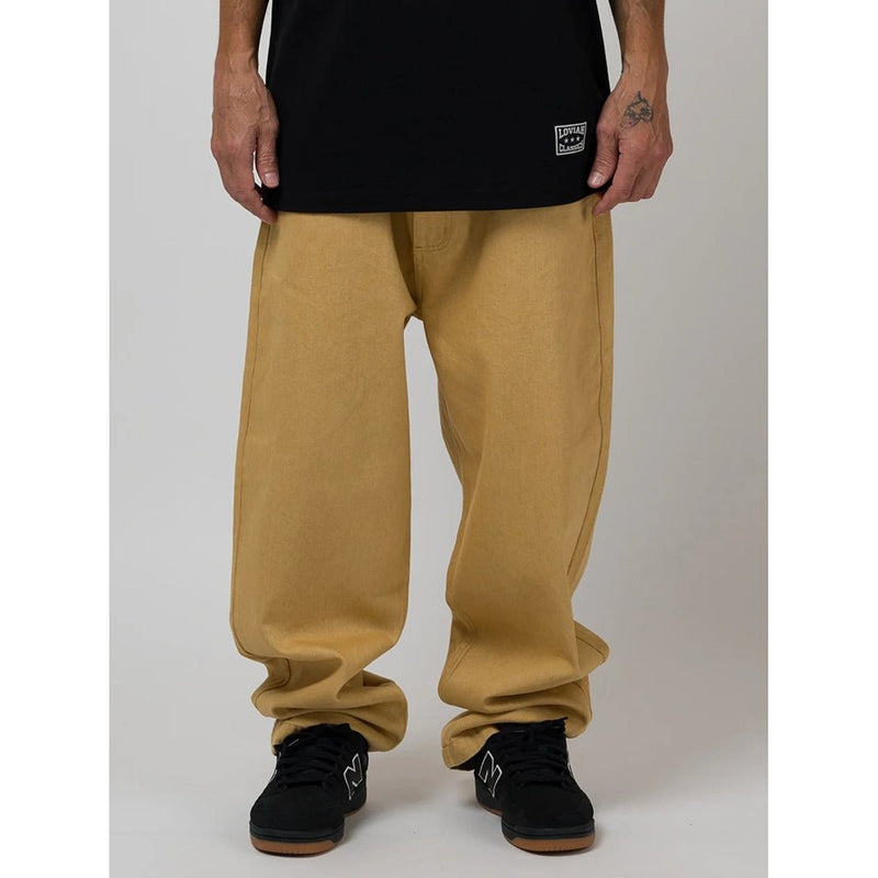 5 Pocket Denim Pants - Beige - Town City