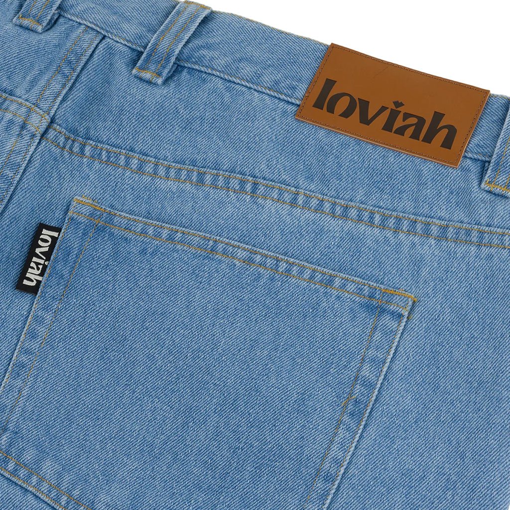 5 Pocket Denim Pants - Indigo Light Wash - Town City