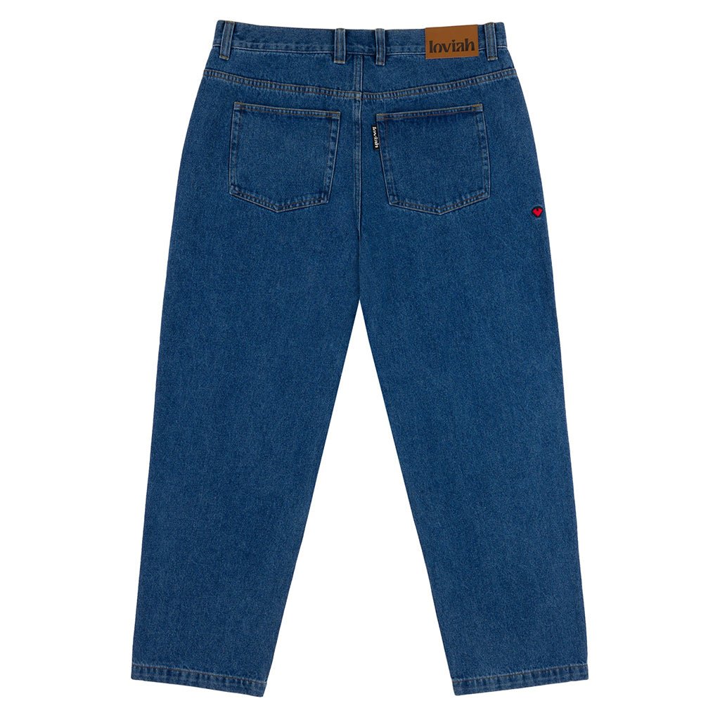 5 Pocket Denim Pants - Indigo Medium Wash - Town City