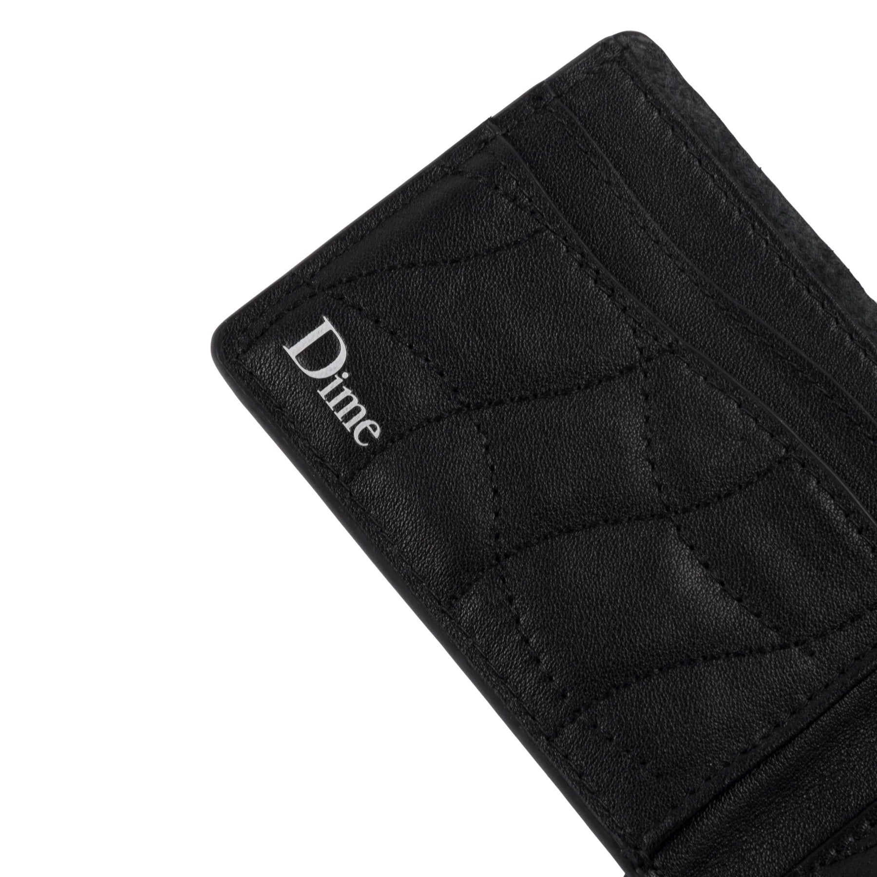 Quilted Bifold Wallet - Black