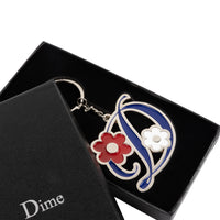 Floral Keychain - Silver