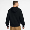 Full-Zip Fleece Skate Hoodie - Black/White