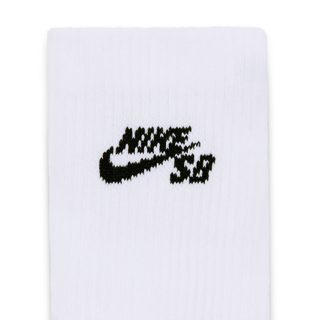 Everyday Elavated Crew Socks (3 Pack) - White/Black