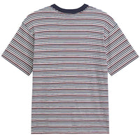 Cameron Stripe Knit Shirt - Parisian Night/Cement Heather Grey.