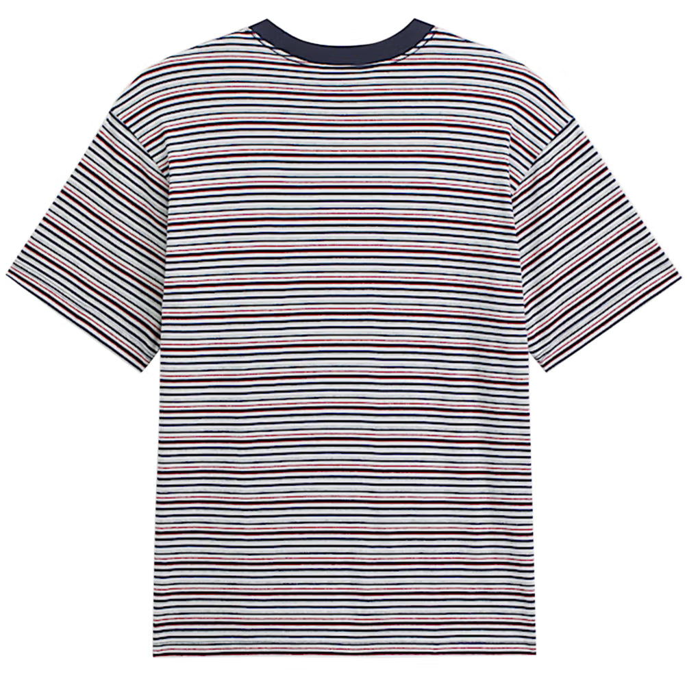 Cameron Stripe Knit Shirt - Parisian Night/Cement Heather Grey.