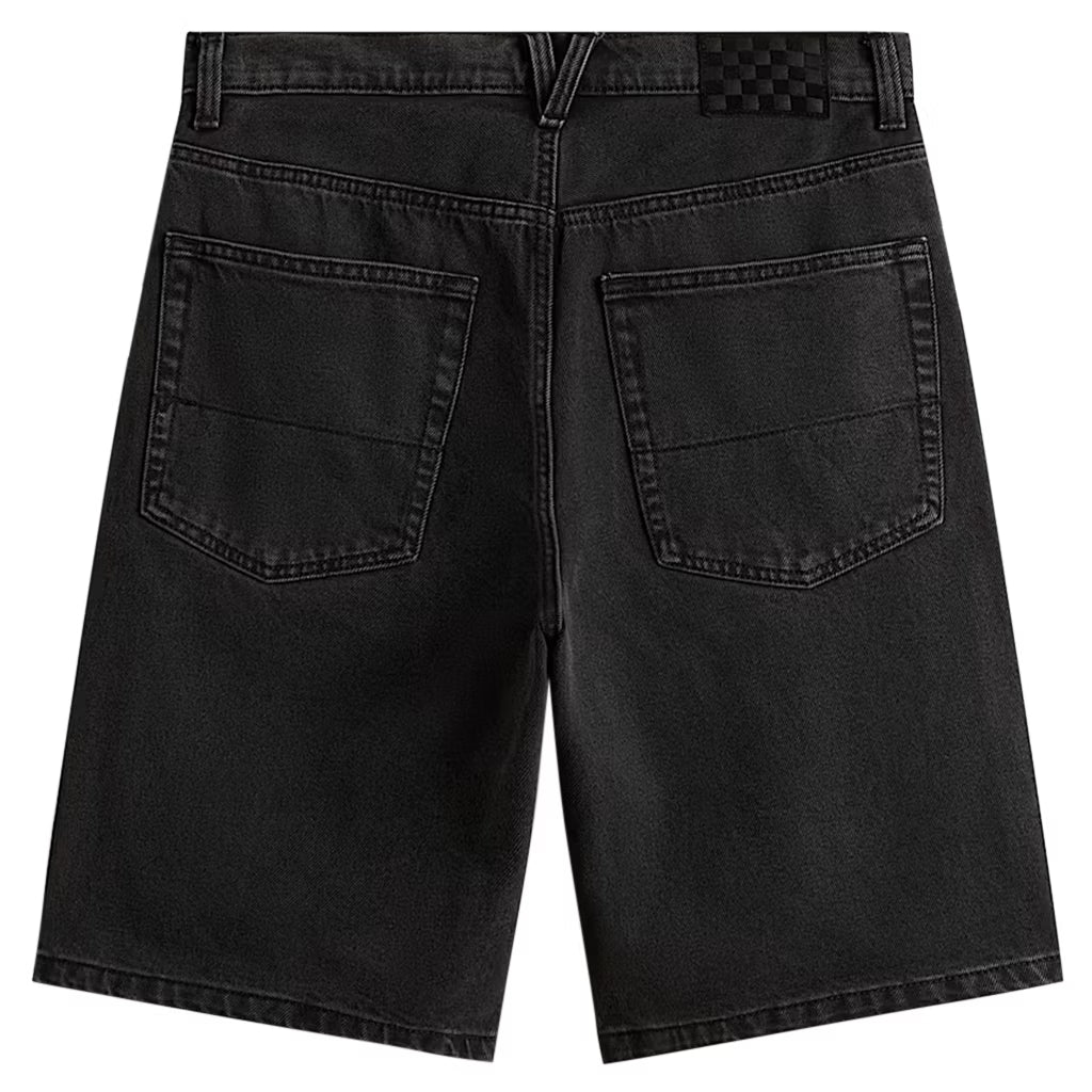 Check-5 Baggy Denim Shorts - Washed Black