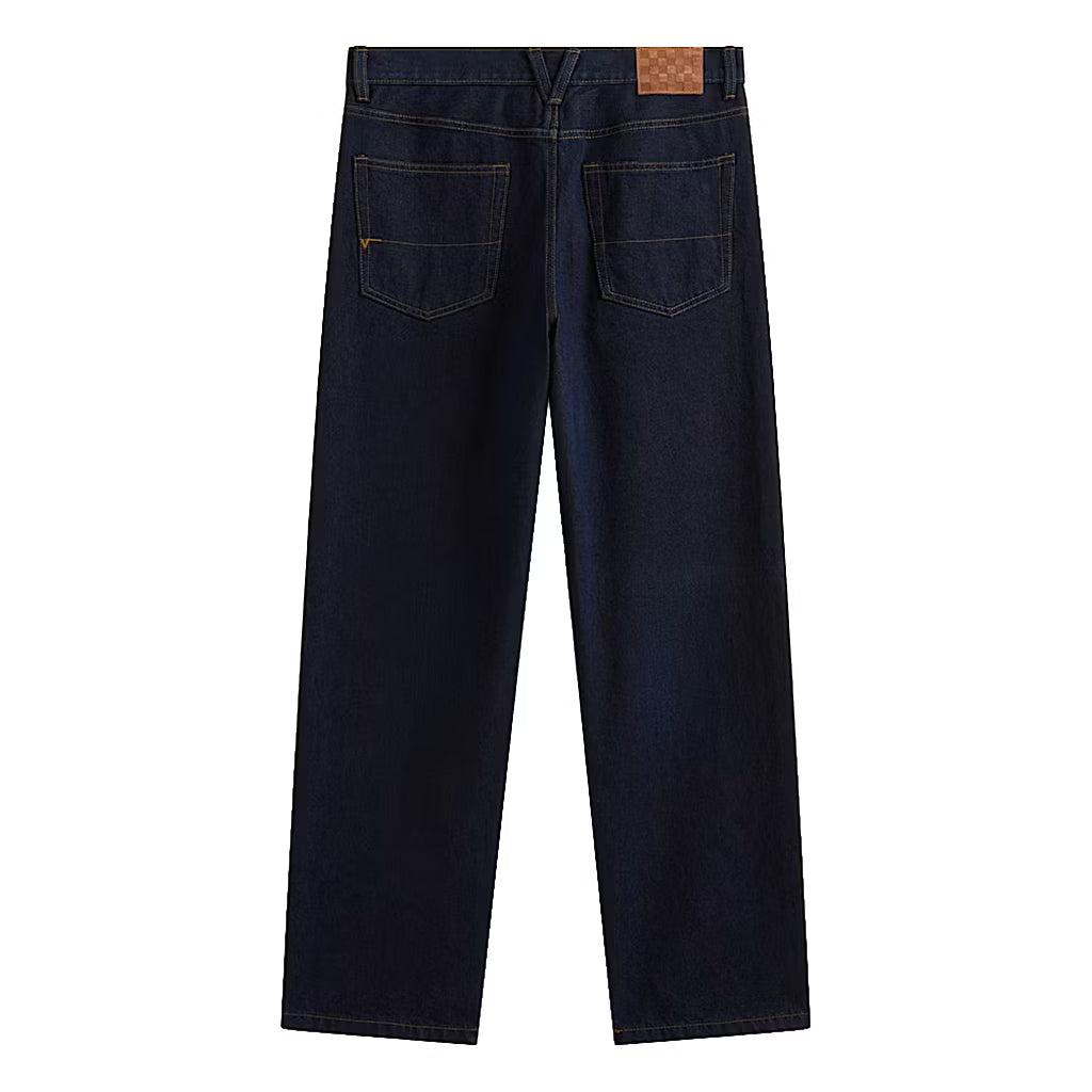 Check-5 Loose Denim Pants - Dark Rinse Blue