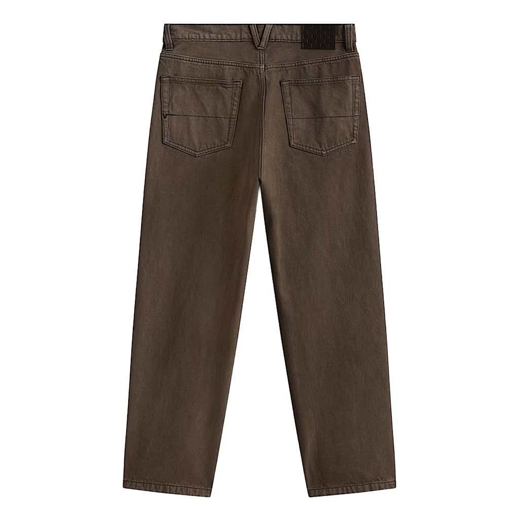 Check-5 Loose Denim Pants - Walnut Brown