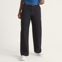 Chore Mid Rise Straight Pants - Black