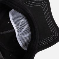 Cursive Denim Worker Cap - Black Washed