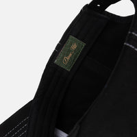 Cursive Denim Worker Cap - Black Washed