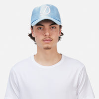 Cursive Denim Worker Cap - Blue Washed
