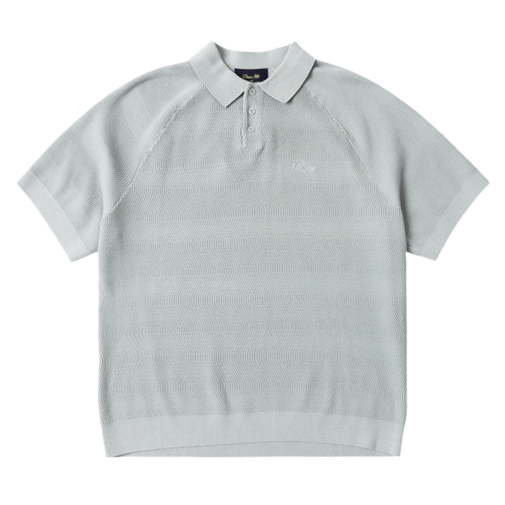Cable Knit Polo - Seafoam