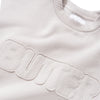 Fabric Applique Crewneck - Cement